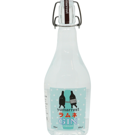 蒸研Yumarrest Lemonade Gin 48% 500ml-ビー玉ソーダ