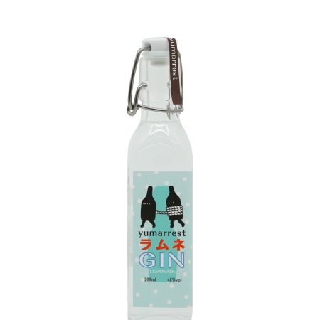 蒸研Yumarrest Lemonade Gin 48% 200ml-ビー玉ソーダ
