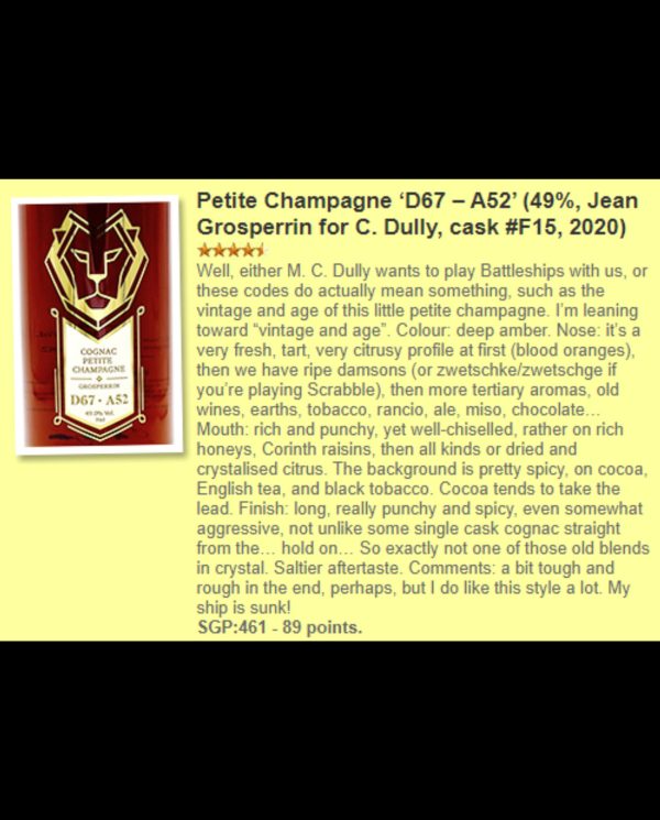 Petite Champagne 1967 52YO：圖片 2